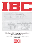 Wälzlager für Kugelgewindetriebe